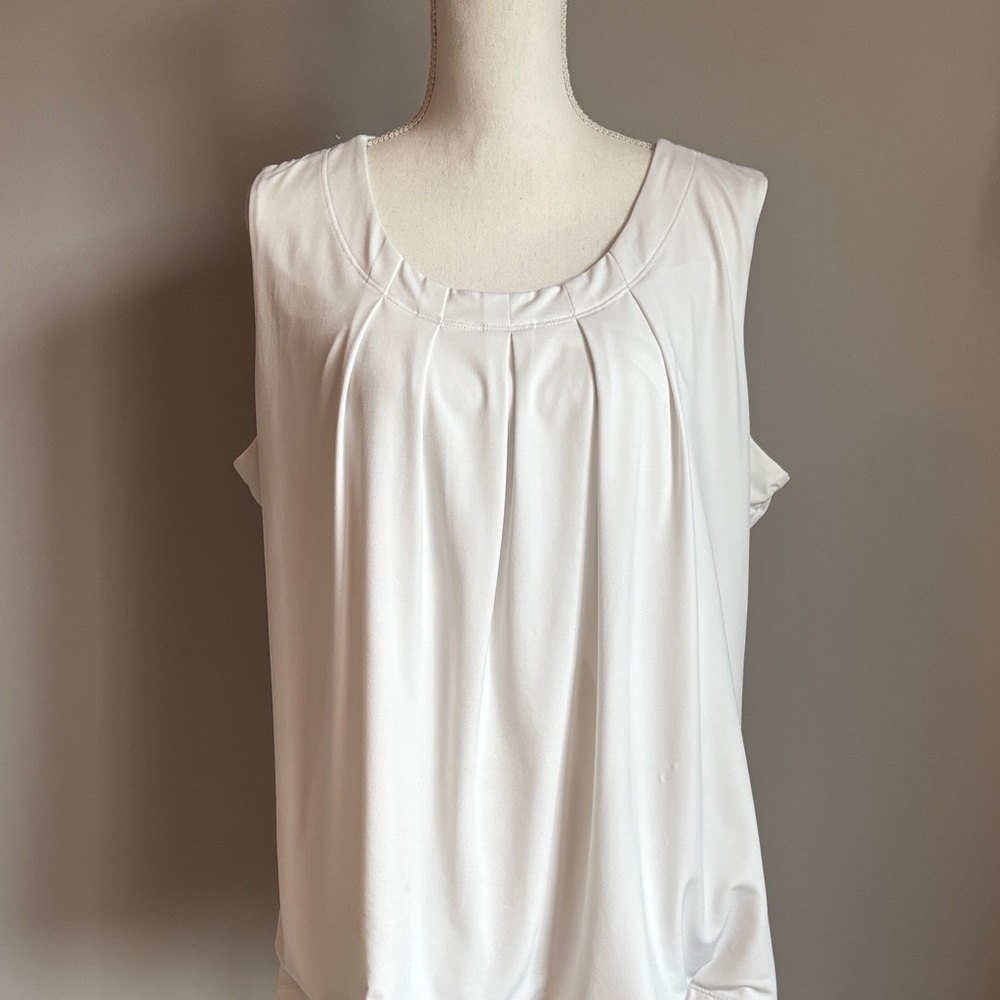 White Sleeveless Tank